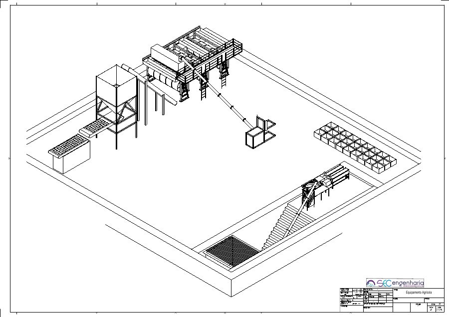 Prévia: Equipamento agrícola — Planta técnica