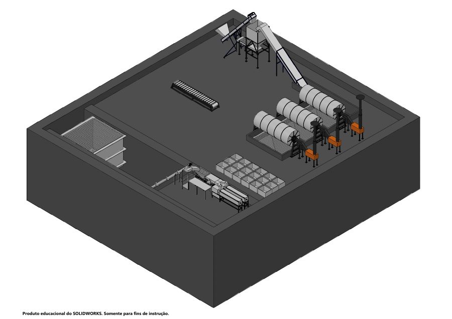 Prévia: Equipamento agrícola — Vista isométrica 2